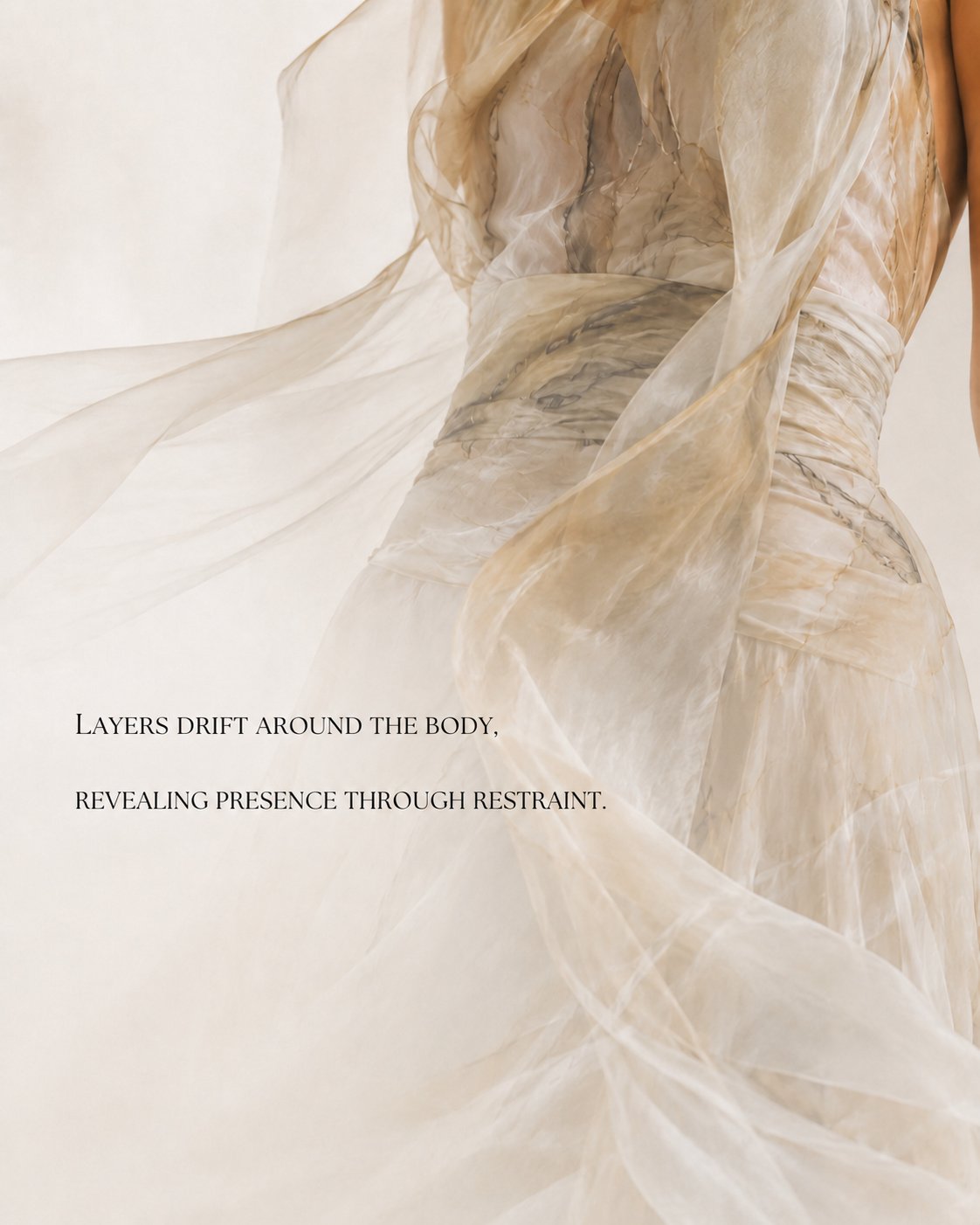 Layers drift around the body