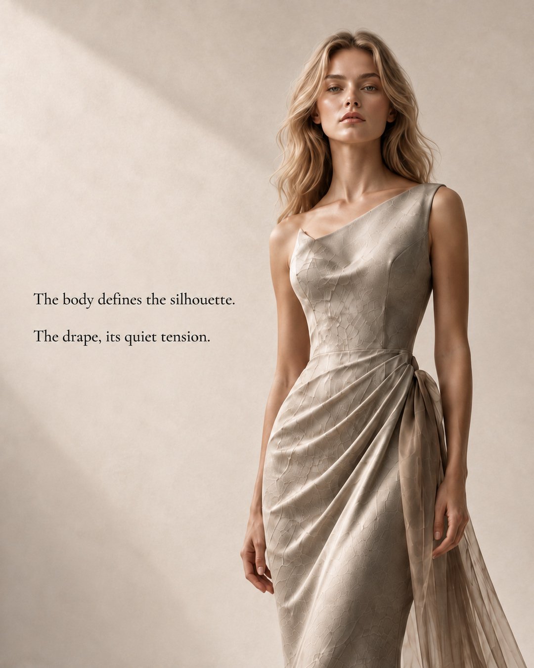 Ivory Fold — the body defines the silhouette