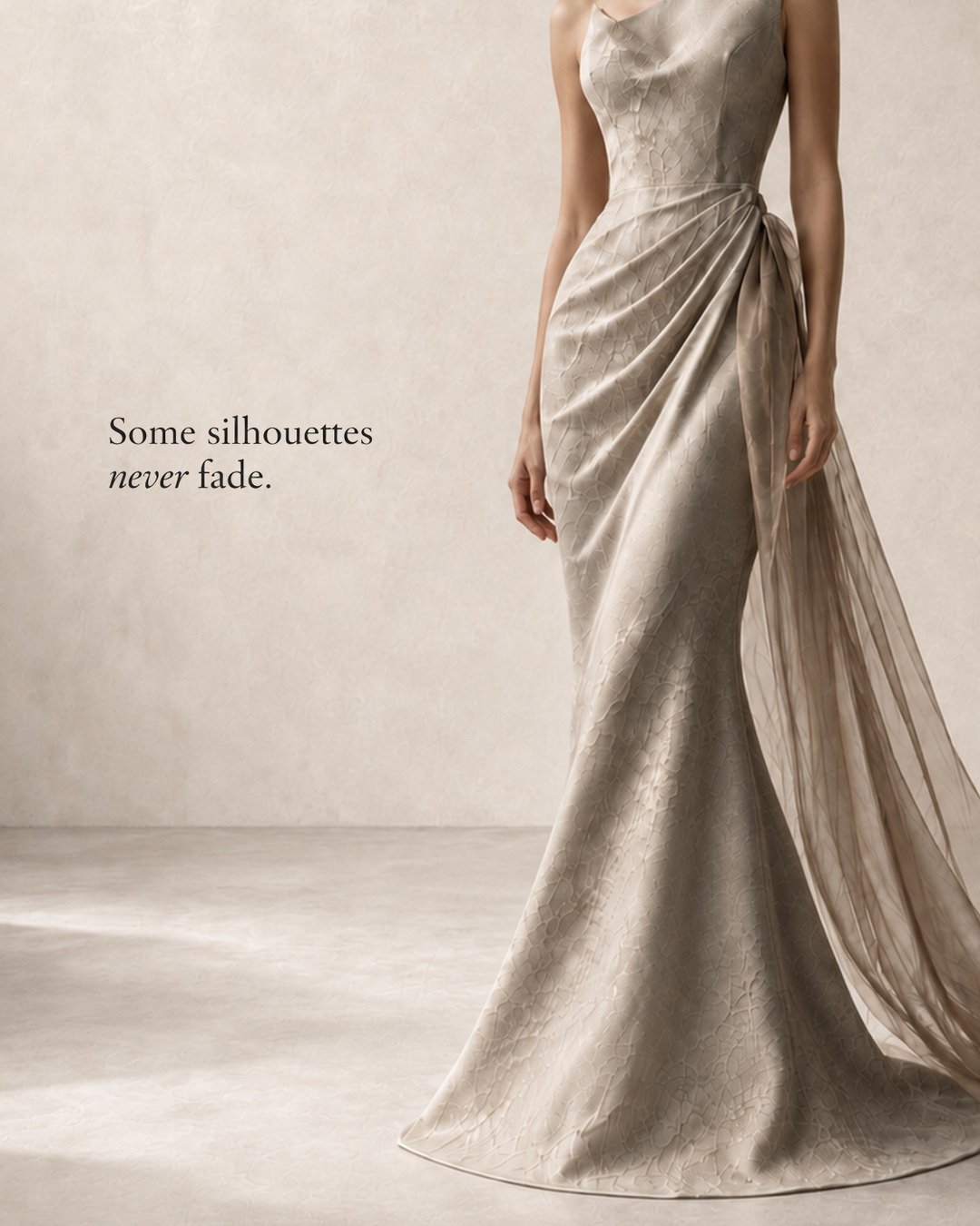 Ivory Fold — draped silhouette